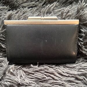 Wilsons Leather Black Leather Coin Wallet